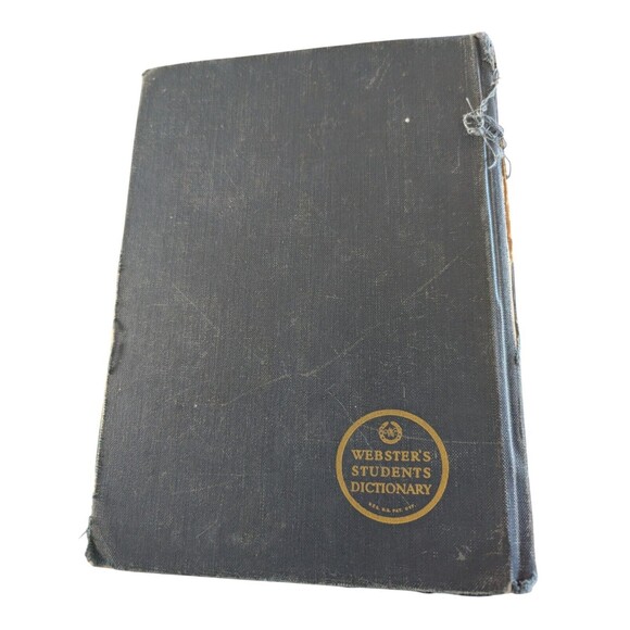 Webster's Students Dictionary 1962 Vintage Book Thumb Index HC American Book - Picture 3 of 7